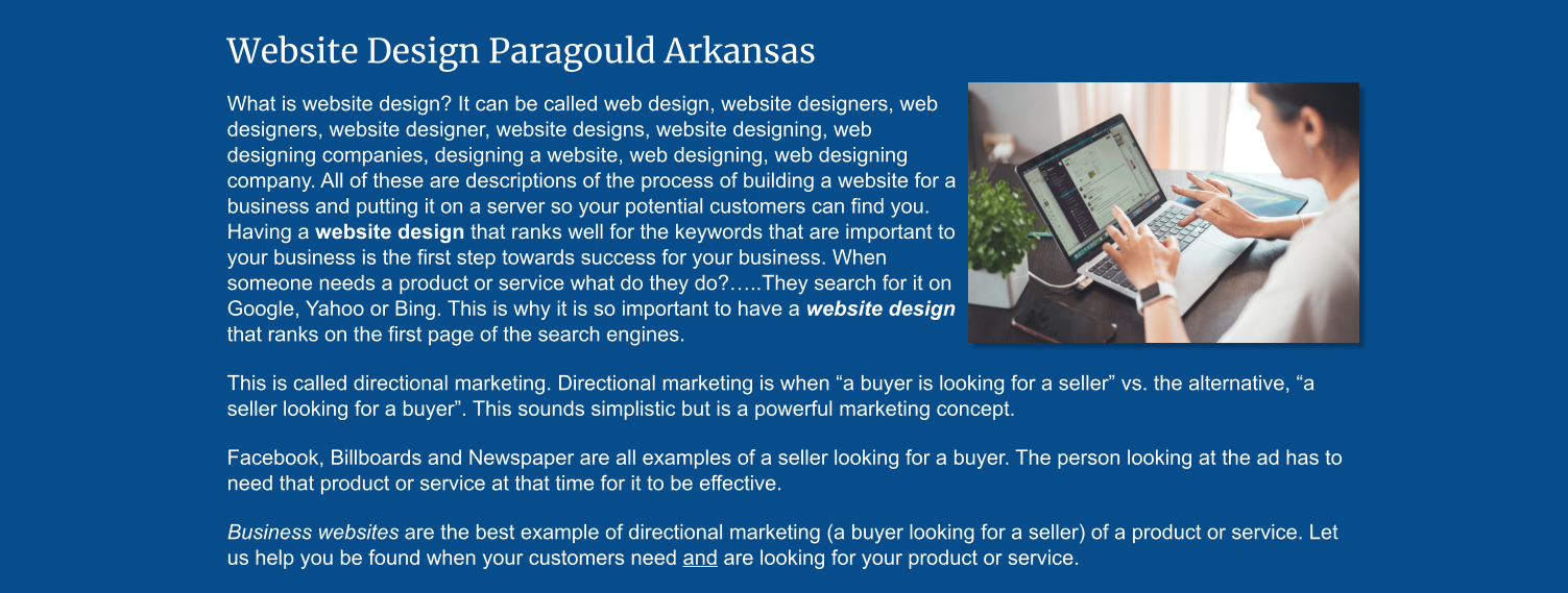 web design paragould arkansas